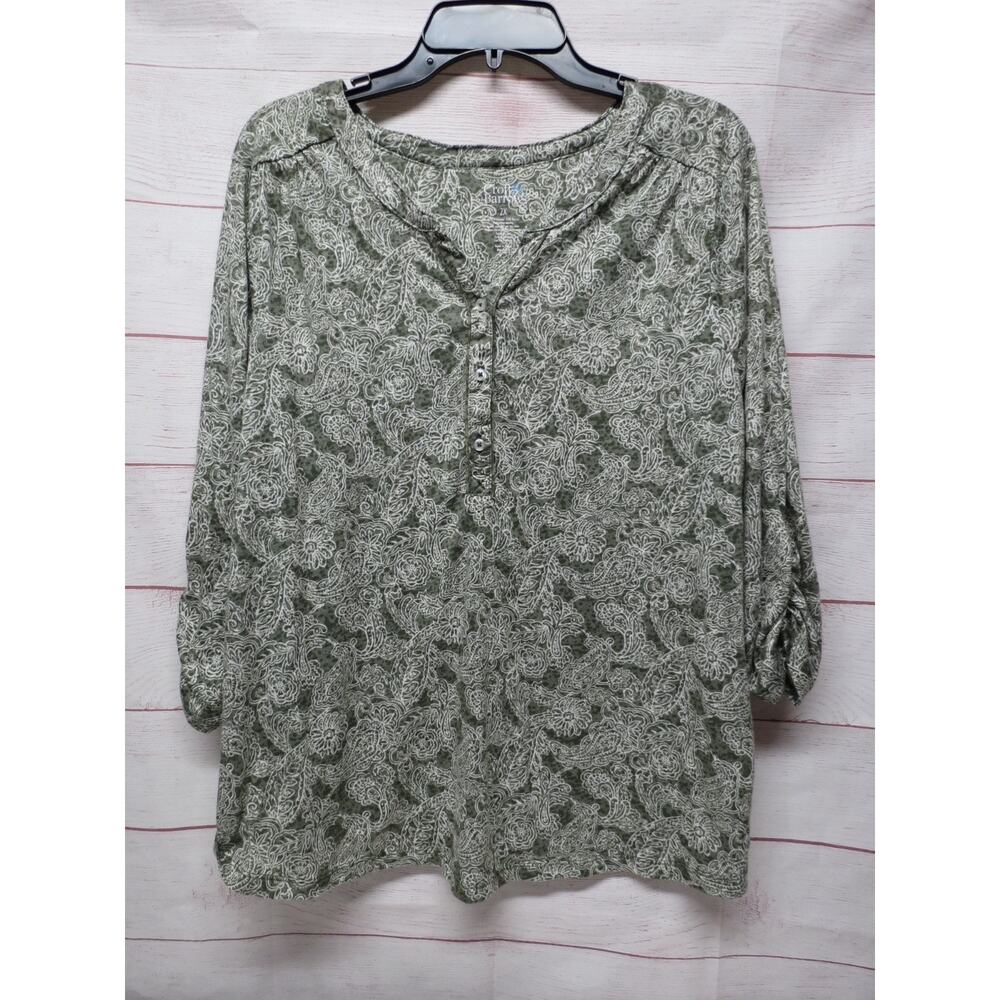 Lot of 6 Plus Size 2X Tops Blouses Jacket d&co Worthington Onque - Picture 14 of 16